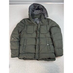 Suitsupply Down Coat Color Green Size 36 Hooded Puffer Gently Used *FLAW*‎